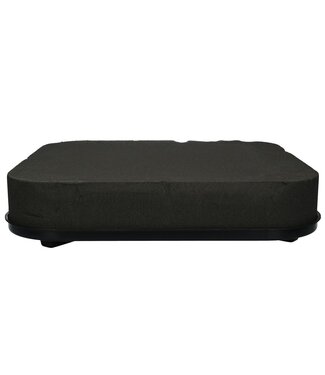 4A Schwarzes Oasis Eychenne Kissen quadratisch | Breite 40 Zentimeter | Pro 2 Stück