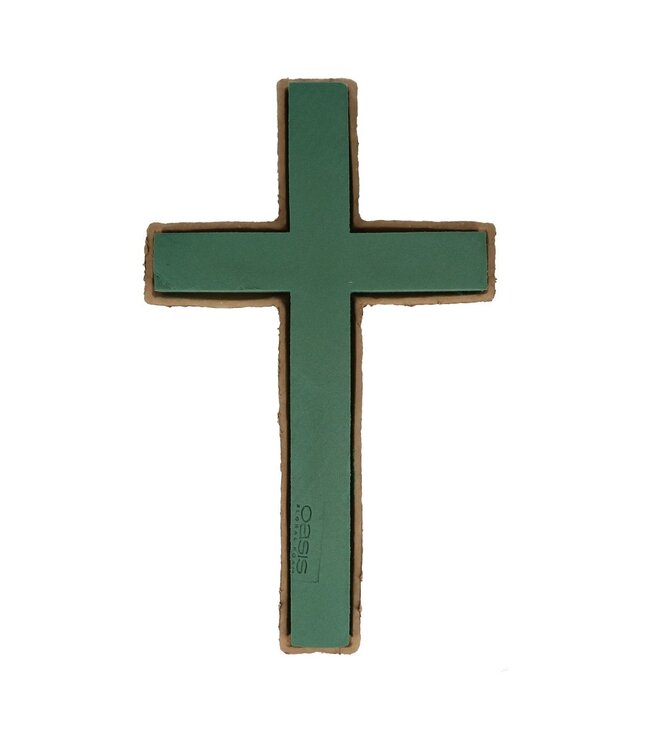 Green Oasis Cross Biolit | Width 53 centimetres | Length 33 centimetres | Height 6 centimetres | Available to order in sets of 2