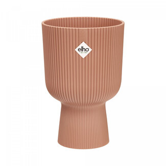 4A Plastic Flower Pot with Stand Vibes | Colour: Pink | Diameter 14 centimetres | Height 21 centimetres | Set of 4 flower pots