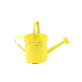 4A Zinc Watering Can | Colour: Yellow | Diameter 14.5 centimetres | Height 14.5 centimetres | Per 4 cans
