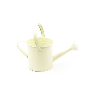 4A Zinc Watering Can | Colour: Cream | Diameter 14.5 centimetres | Height 14.5 centimetres | Set of 4 cans