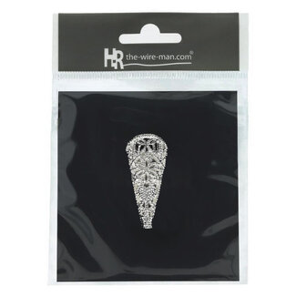 4A Revers Aimant “Swirl” | Couleur : Argenté | Longueur 14 centimètres | Par aimant