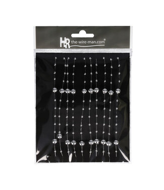 4A Bead Garland Wire | Colour: Silver | Length 3 metres | Per garland