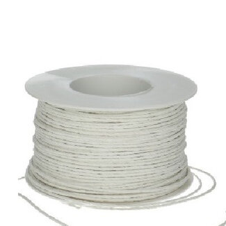 4A Naturelle wit Papier Draad Touw | Diameter 2 millimeter | Lengte 100 meter | Per stuk