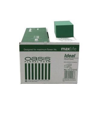 4A Grüner Oasis Steckmoos Block Ideal | Breite 23 Zentimeter | Länge 11 Zentimeter | Höhe 8 Zentimeter | Pro 20 Stück