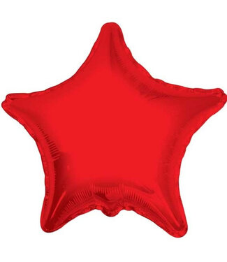 4A Party! Ballon Stern | Farbe: Rot | Durchmesser 45 Zentimeter | Pro 10 Ballons