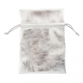 4A Tassen “Shiny” | Kleur: Zilverkleurig | Breedte 17 centimeter | Hoogte 12 centimeter | Per 10 tassen