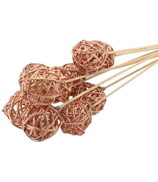 4A Brunchbal Bijsteker | Kleur: Koperkleurig | Diameter 5 centimeter | Lengte bijsteker ± 50 centimeter | Per 10 bijstekers