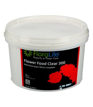4A Entretien Floralife Clear 300 Poudre | Dosage 10 grammes pour 1 litre | Contenu 2 kilos | Par seau