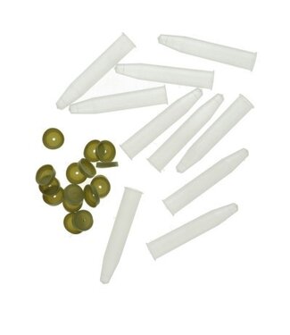 4A Fleuriste Flacon Anthurium avec bouchon | Couleur : Transparent | Contenu 3,5 centimètres cubes | Par 100 flacons