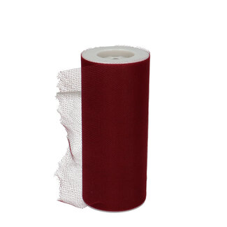 4A Bordeauxrood Tule Lint | Breedte 150 millimeter | Lengte 23 meter | Per stuk