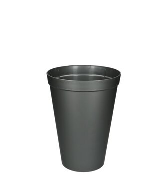 4A Plastic Vase | Colour: Grey | Diameter 20 centimetres | Height 27 centimetres | Capacity 5 litres | Per vase