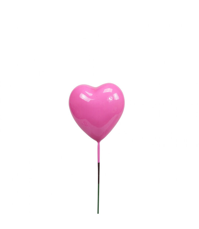 Heart Stake | Colour: Pink | Length: ±20 centimetres | Diameter: 4 centimetres | Per 24 stakes