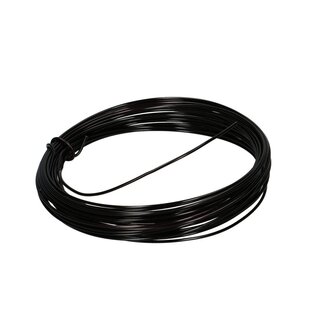 4A Black Aluminium Wire | Diameter 2 millimetres | Length 12 metres | Weight 100 grams | Per piece