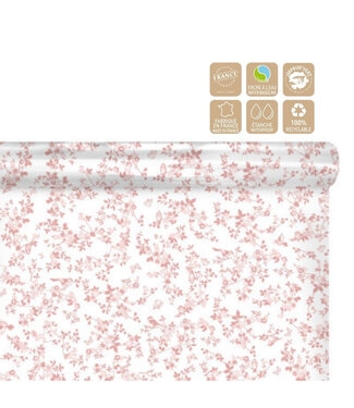 4A Film en rouleau “Birds” | Couleur : Rose | Largeur 80 centimètres | Longueur 100 mètres | Par rouleau