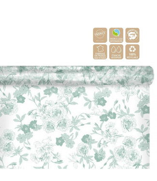 4A Film en rouleau "Foresty" | Couleur : Vert | Largeur 80 centimètres | Longueur 100 mètres | Par rouleau