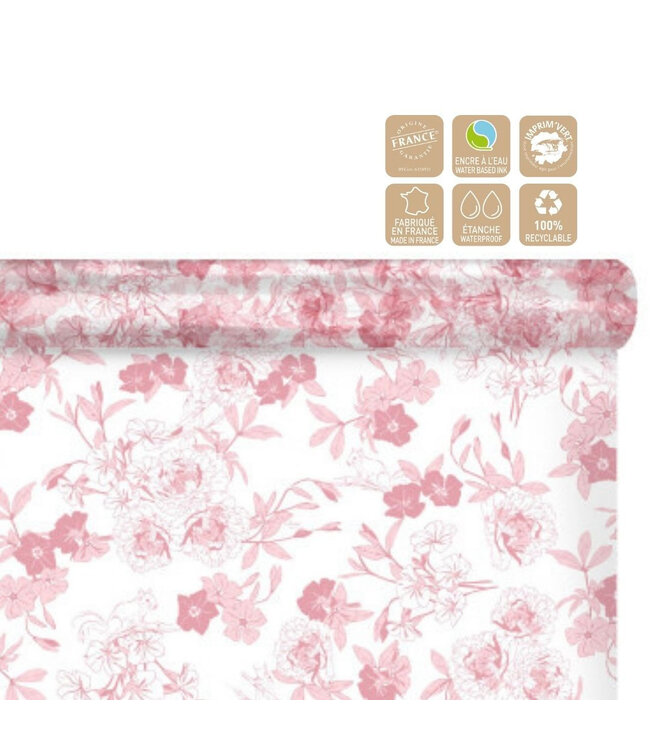 Film on Roll "Foresty" | Colour: Pink | Width 80 centimetres | Length 100 metres | Per roll