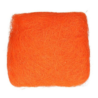 4A Dekoration Sisal | Farbe: Orange | Pro 250 Gramm