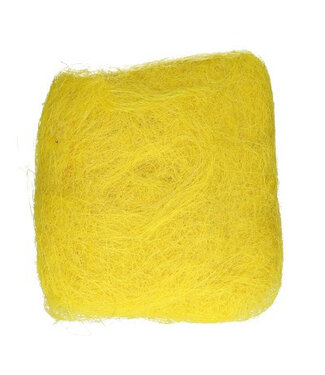 4A Dekoration Sisal | Farbe: Gelb | Pro 250 Gramm