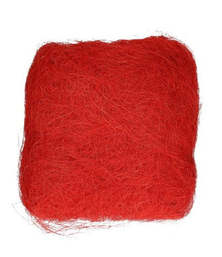 4A Décoration Sisal | Couleur : Rouge | Par 250 grammes
