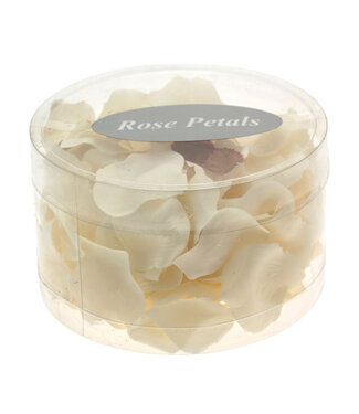 4A Pétales de roses fleurs artificielles | Couleur : Crème | Par 150 pétales de roses