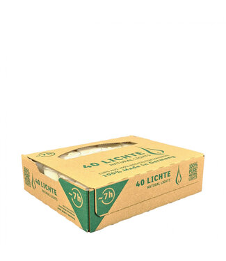 4A Bougie Chauffe-plat | Couleur : Blanc Naturel | Durée de combustion : 7 heures | Écologique (éco) | Par 40 chauffe-plats