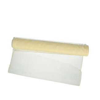 4A Textile Organza | Colour: Cream | Width 40 centimetres | Length 9 metres | Per roll