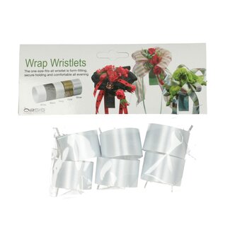 4A Bracelet Snapband Bande Enroulante Bracelet | Couleur : Blanc Naturel | Largeur 2,5 centimètres | Longueur 23 centimètres | Par 6 bracelets