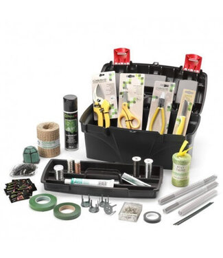 4A Boîte à outils de fleuriste noire Oasis avec contenu | Par pièce