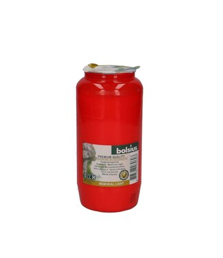 4A Bougie de cimetière | Couleur : Rouge | Diamètre 6 centimètres | Hauteur 14 centimètres | Par 24 bougies