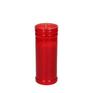 4A Bougie de cimetière | Couleur : Rouge | Diamètre 6 centimètres | Hauteur 15 centimètres | Par 24 bougies
