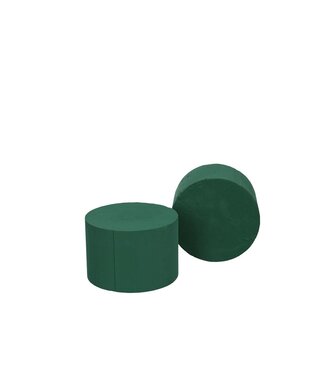 4A Steckschaum Basis Zylinder | Farbe: Grün | Durchmesser 12 Zentimeter | Höhe 8 Zentimeter | Pro 4 Zylinder