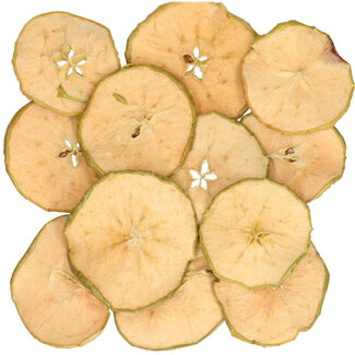 4A Droogvrucht Appelschijfjes | Kleur: Groen | Gewicht 200 gram | Per 5 zakjes