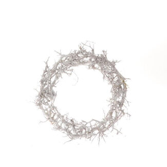 4A Bonsai Wreath with LED lights | Colour: Natural White | Diameter 30 centimetres | Per wreath