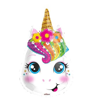 4A Fête ! Ballon Licorne | Couleur : Couleurs Mixtes | Diamètre 45 centimètres | Par 10 ballons