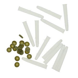 4A Fleuristerie Flacon Anthurium avec bouchon | Couleur : Transparent | Contenu 1,6 centimètre cube | Par 100 flacons