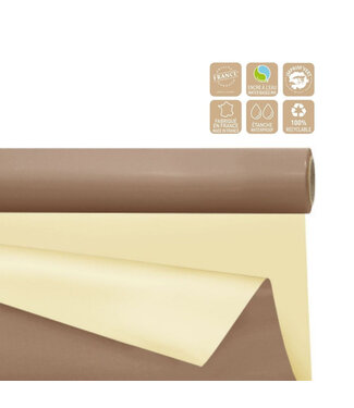 4A Double-sided Matte Foil on roll | Colour: Light Brown | Width 80 centimetres | Length 40 metres | Per roll