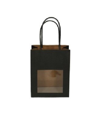 4A Tasses cadeau avec fenêtre | Couleur : Noir | Longueur 11 centimètres | Largeur 22 centimètres | Hauteur 28 centimètres | Par 12 tasses