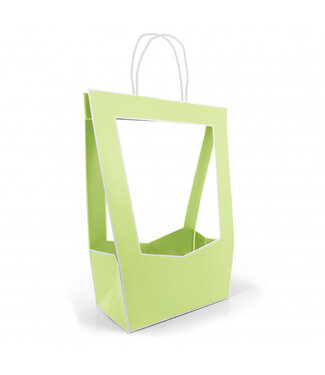 4A Taschen „Médaillon“ | Farbe: Grün | Länge 30 Zentimeter | Breite 16 Zentimeter | Höhe 50 Zentimeter | Pro 5 Taschen