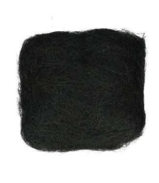4A Dekoration Sisal | Farbe: Schwarz | Pro 250 Gramm