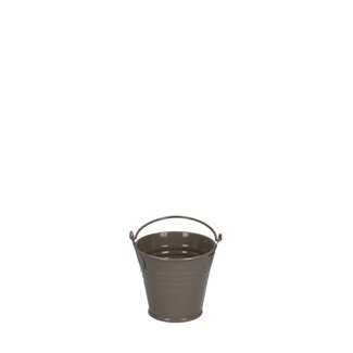 4A Zinc Bucket Flower Pot Plant Pot | Colour: Sand-coloured | Diameter 6 centimetres | Height 5 centimetres | Per 10 buckets