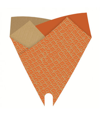 4A Kraft Luz Covers | Colour: Orange | Length 50 centimetres | Width 44 centimetres | Per 25 covers