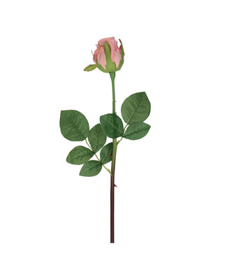 4A Roos Kunstbloem | Kleur: Zalmkleurig | Rozen kunstbloemen | Lengte ± 46 centimeter | Per 24 kunstrozen