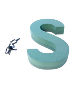 4A Lettre S Oasis Verte | Hauteur 31 centimètres | Par pièce