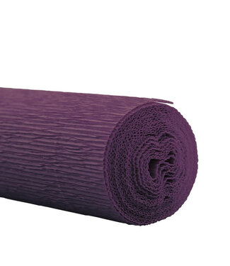 4A Papier en rouleau Papier crépon | Couleur : Violet | Largeur 50 centimètres | Longueur 2,5 mètres | Par 5 rouleaux
