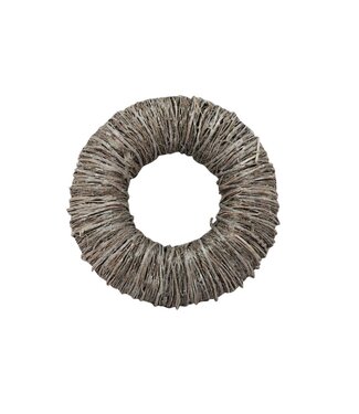 4A Mactan Gras Kranz | Farbe: Naturweiß | Durchmesser 25 Zentimeter | Pro Kranz