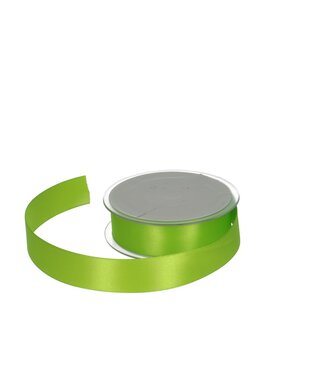 4A Ruban Satin Vert Pomme | Largeur 25 millimètres | Longueur 25 mètres | Par pièce