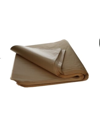 4A Seidenpapier Bogen | Farbe: Braun | Länge 50 Zentimeter | Breite 75 Zentimeter | 17 Gramm/m2 | Pro 480 Bögen