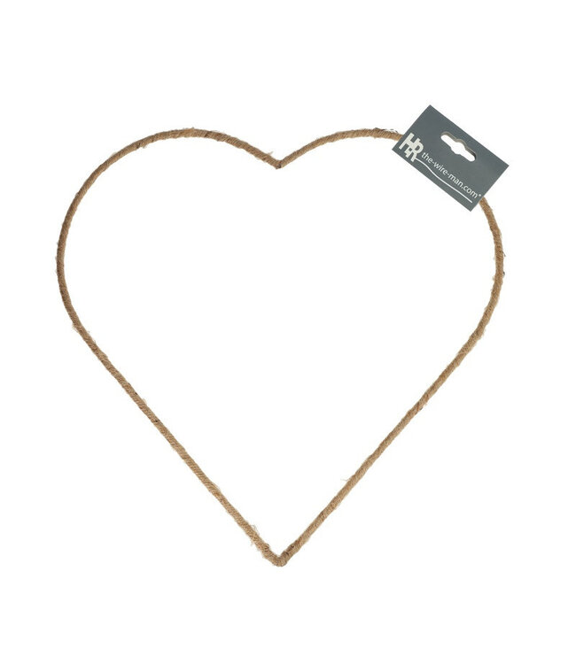 Metal Heart Wire Frame | Colour: Brown | Diameter 35 centimetres | Per 10 hearts