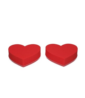 4A Red Oasis Colour Heart | Diameter 18 centimetres | Per 2 pieces
